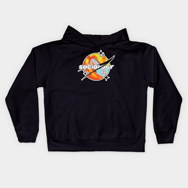 Sociology Melty Space Kids Hoodie by orlumbustheseller